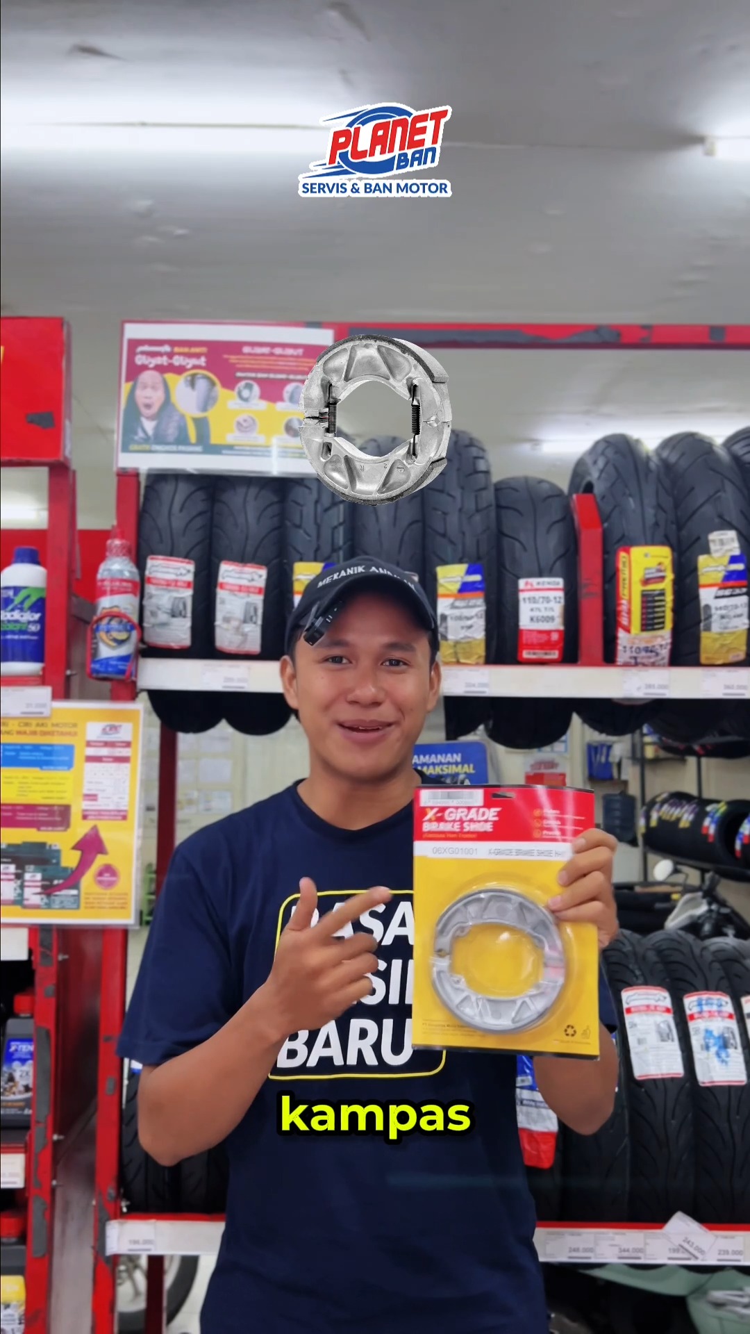 Banyak banget pilihan sparepart di Planet Ban Biar motor aman, sehat, dan siap diajak liburan, pastiin bagian spa...