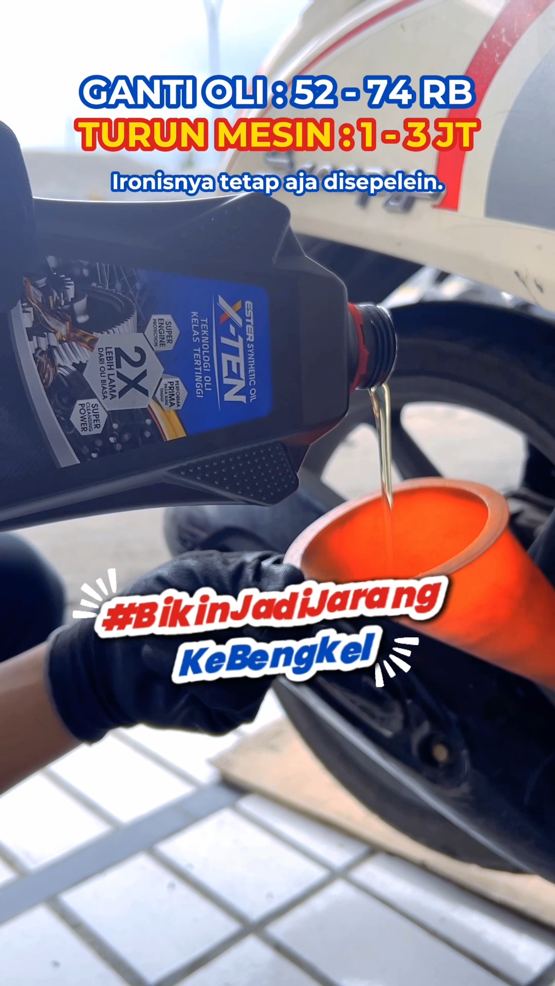  JANGAN SAMPAI DISEPELEIN Telat ganti oli mesin bukan cuma bikin performa turun, tapi juga bisa bikin mesin cepat...