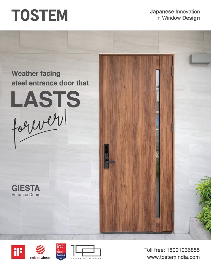 Elevate your home s style and security with TOSTEM s Giesta Entrance Doors Designed with Japanese technology, these ultra m...