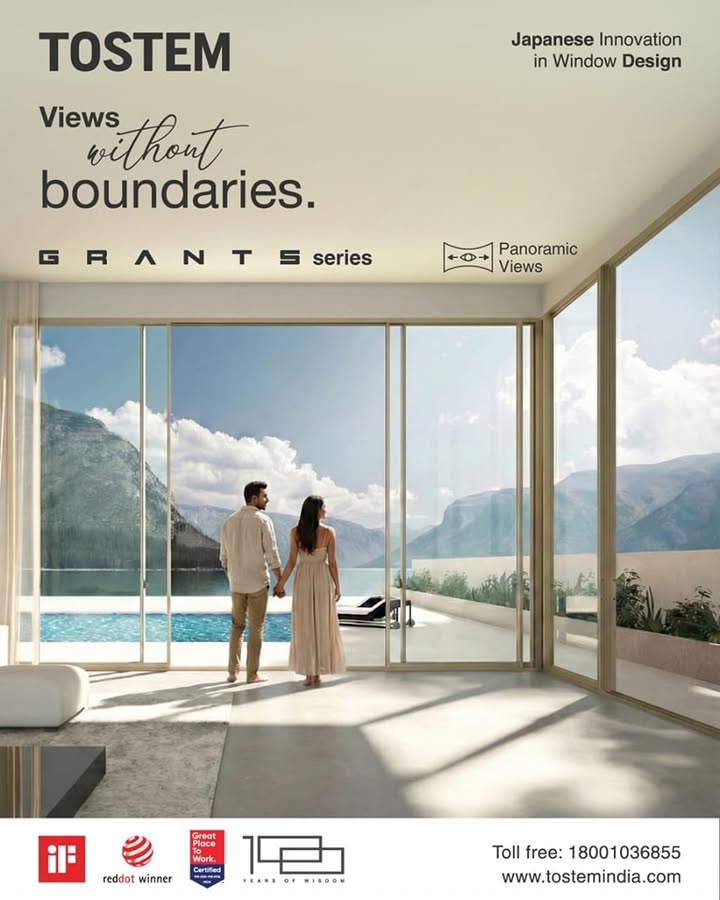 TOSTEM GRANTS panoramic windows create seamless connections between indoor living and breathtaking outdoor scenery, allowing...