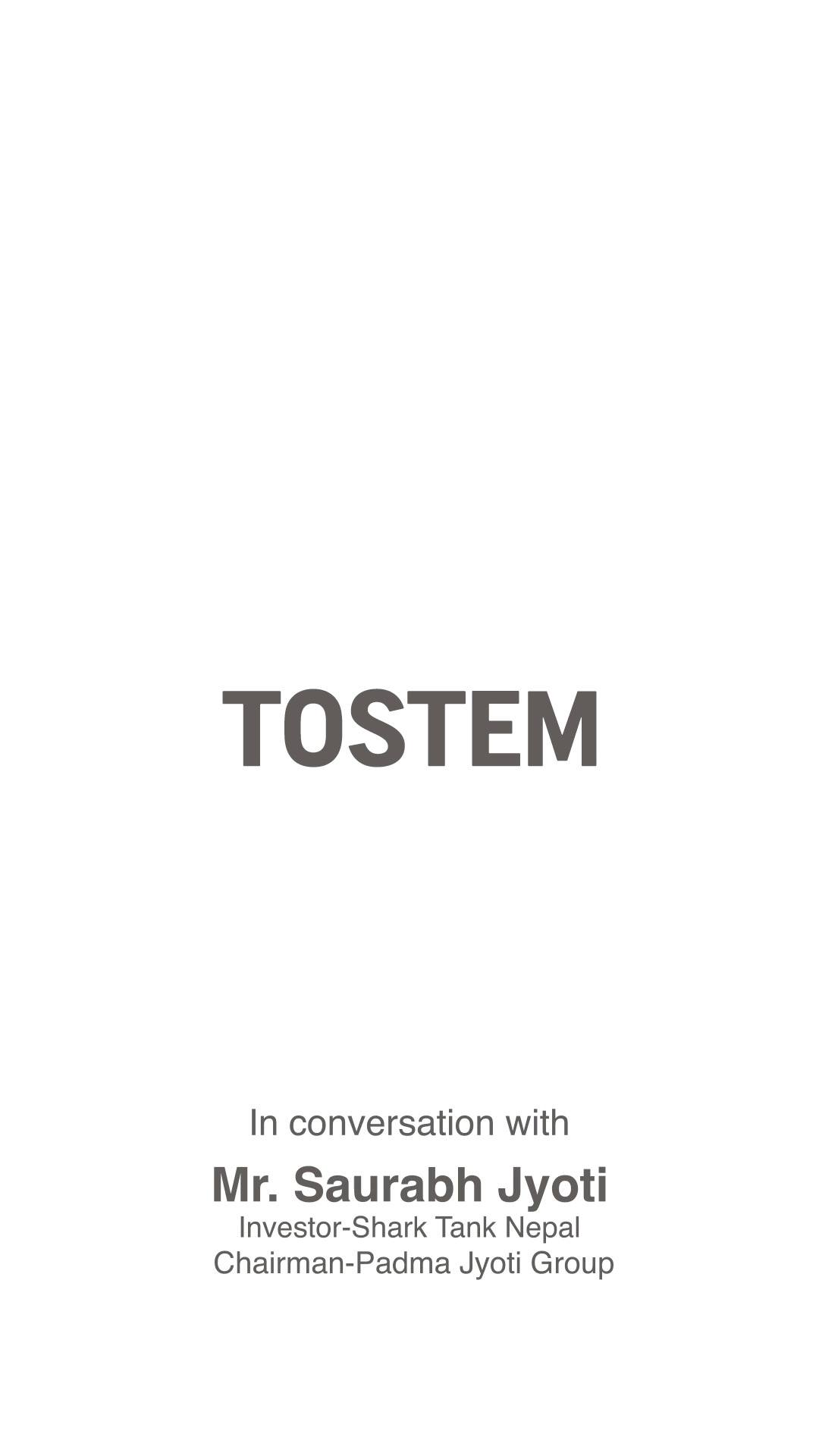 Seeing innovation. Experiencing the difference. A visit to the TOSTEM Factory Experience Centre in Manesar gave Mr