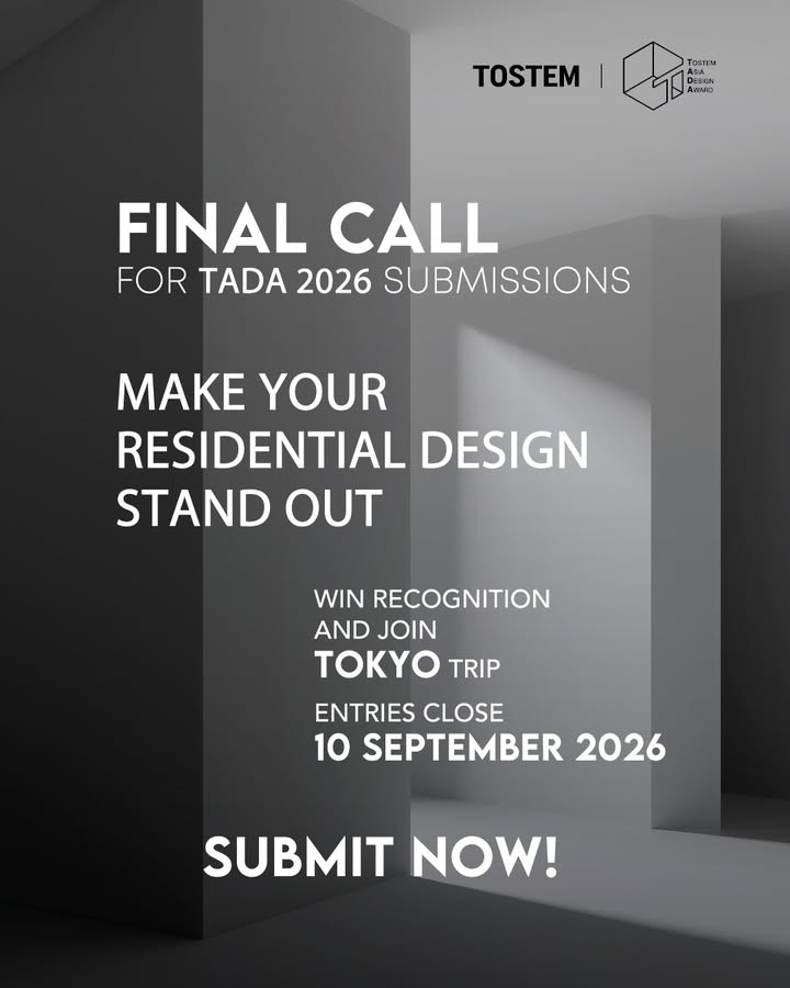 Final call for TADA 2026 submissions Dont miss the chance to showcase residential design excellence stand out
