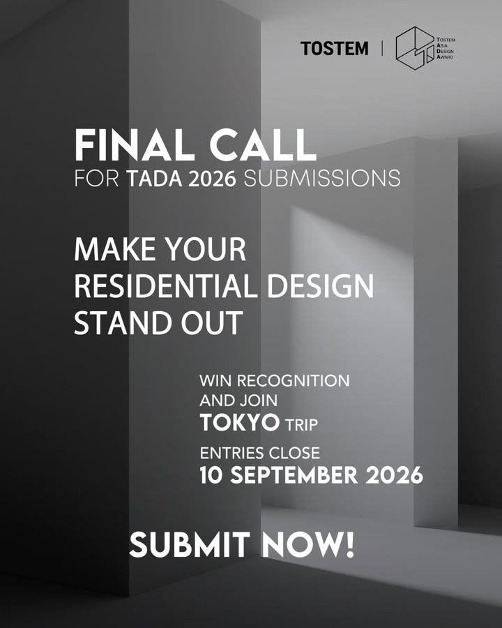 Final call for TADA 2026 submissions Dont miss the chance to showcase residential design excellence stand out
