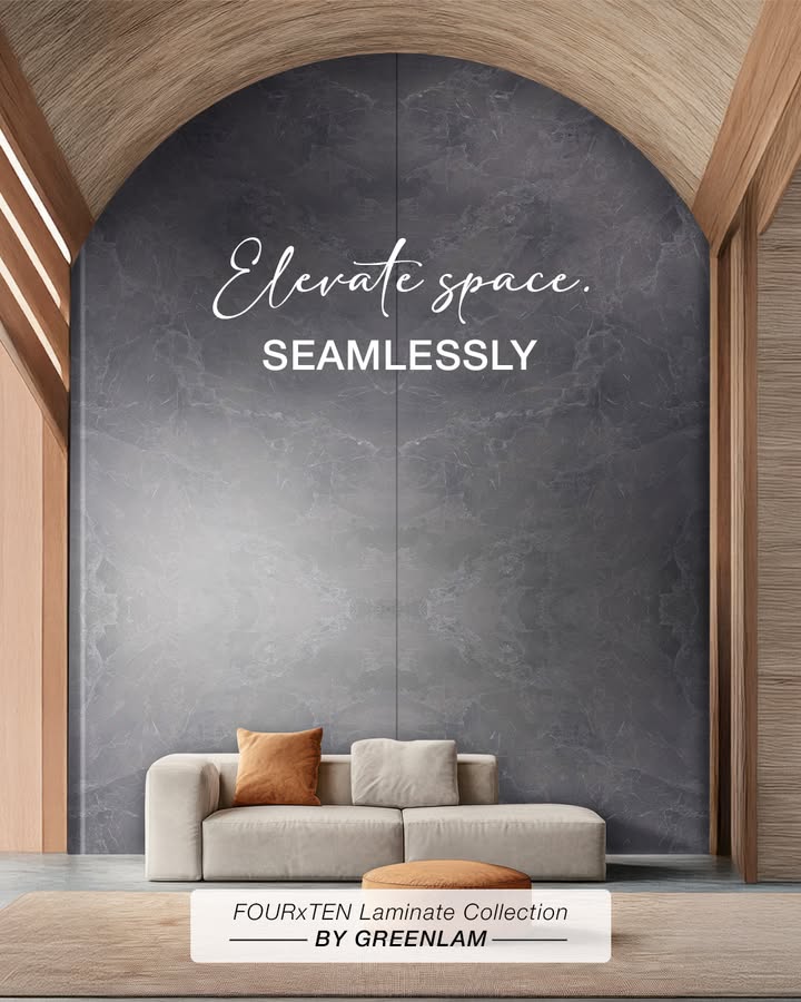 The Four X Ten Laminate Collection by Greenlam delivers elegance, height, and perfect finish, transforming surfaces into a w...