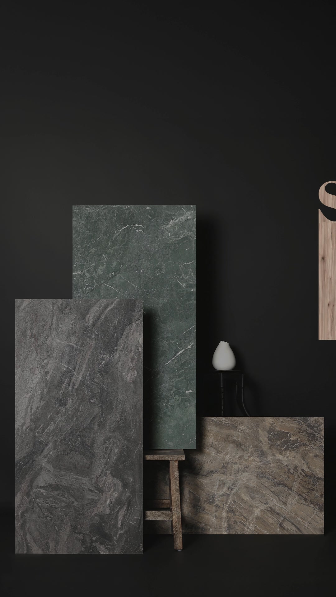 Raw stone energy, refined for modern interiors