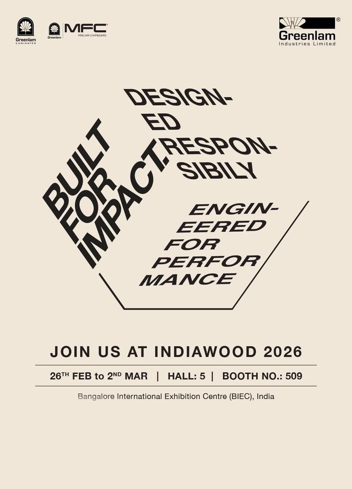 Join us at INDIAWOOD 2026 for an elevated showcase of premium surfacing and substrate excellence