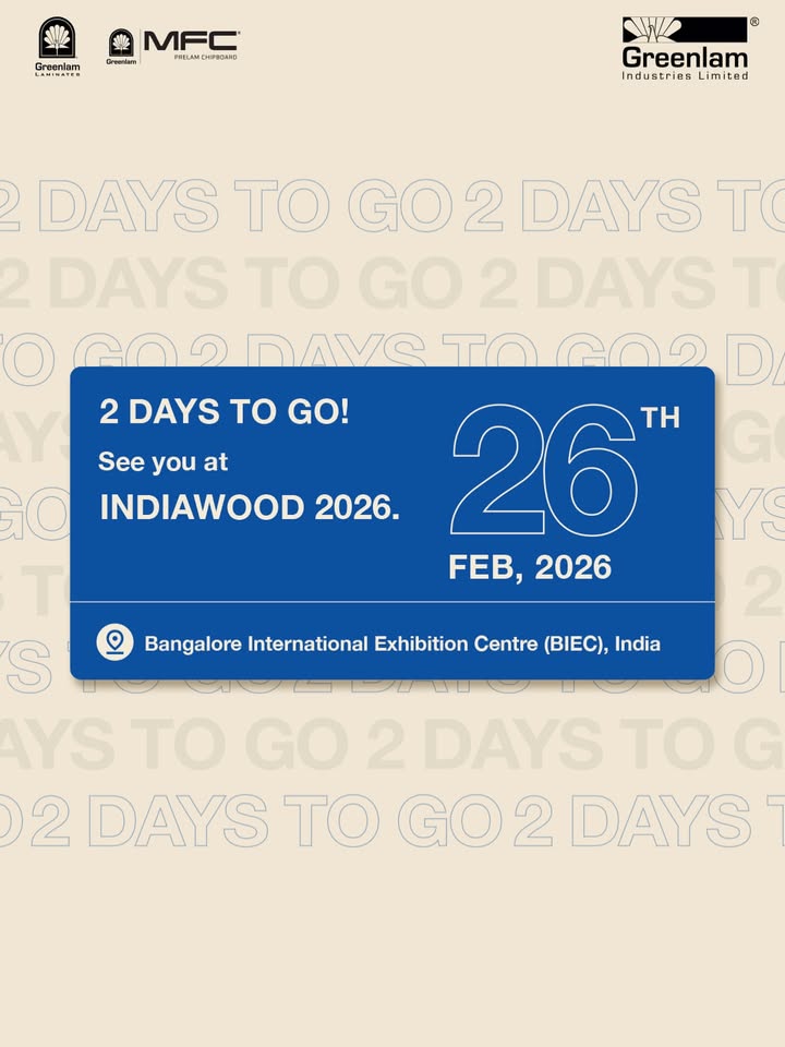 Only 2 days left to step into a world of exceptional surface and substrate innovations at INDIAWOOD 2026