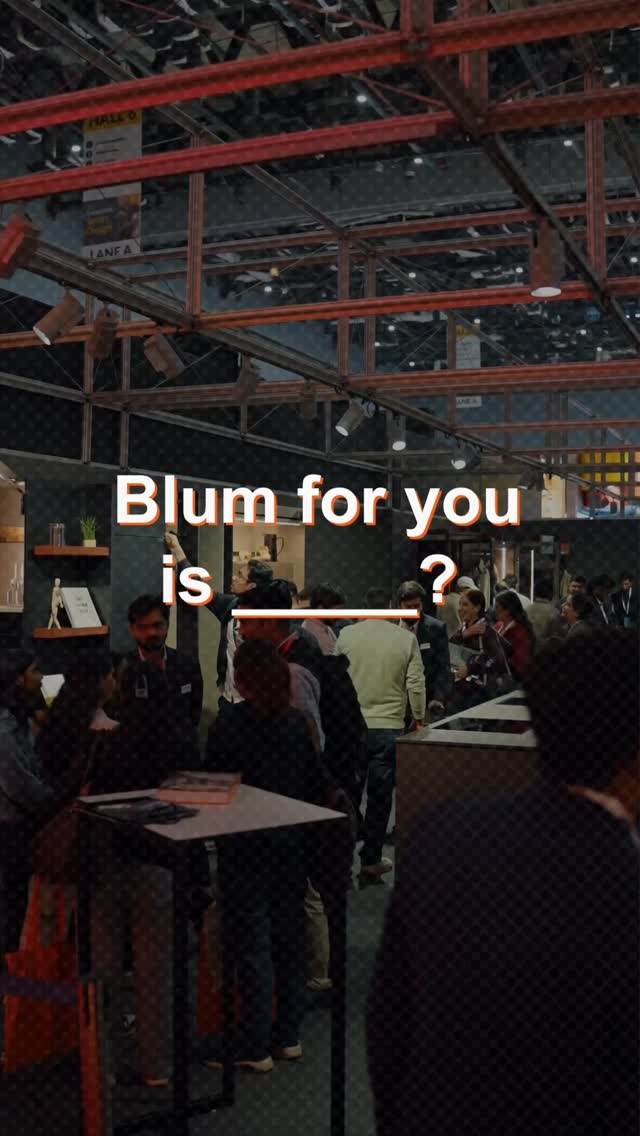 What does Blum mean to you We take a moment to ask our lovely visitors at ACETECH Delhi 2025 to express what Blum means to...