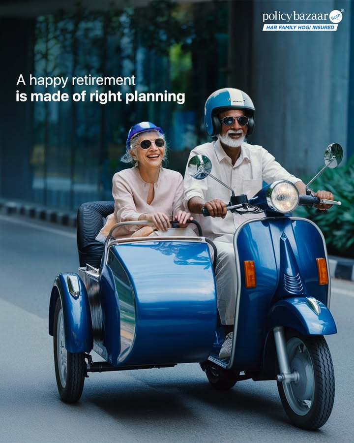 Make sure your golden years shine brightly. Invest in Retirement Plans today Policybazaar terminsurance Insurance