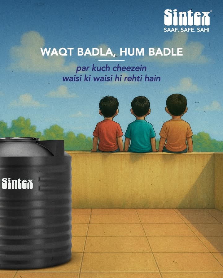 The space around a water tank isnt just cement and pipes. Its where friends sat down to stand by each other