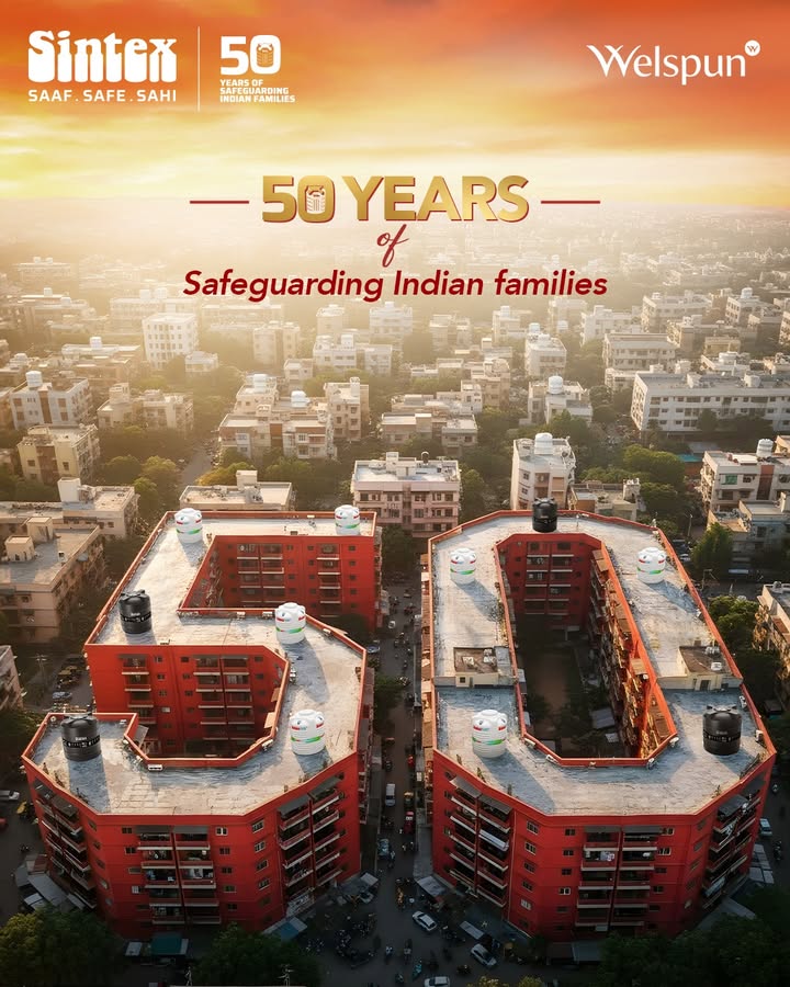 50 years ago, Sintex set out with a simple vision to make water safe and accessible for every Indian home