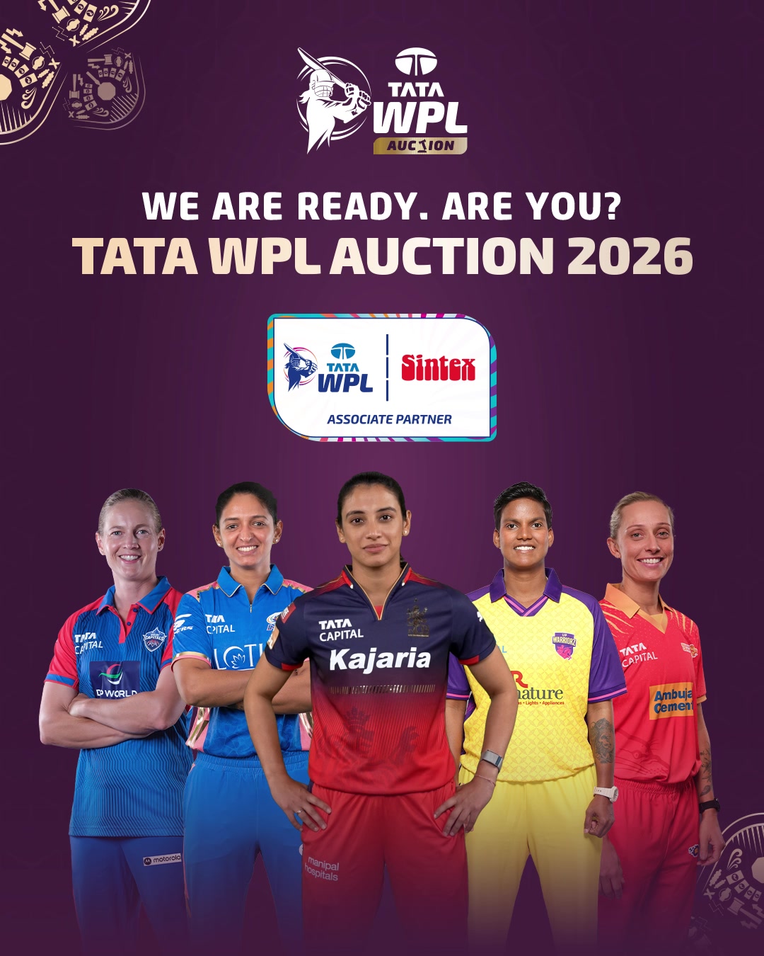 Names will be called. Futures will rise. The WPL Auction 2026 goes live on 27th November 2025