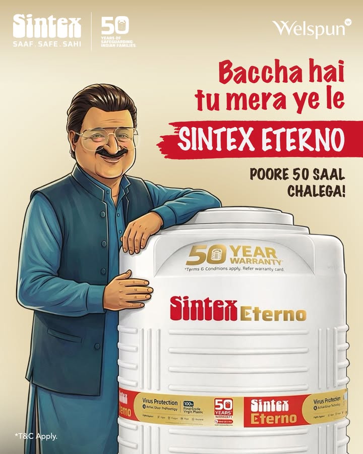Plot twists are fun in movies. Not when it comes to your familys safety. Meet Sintex Eterno Tanks ka Dhurandhar