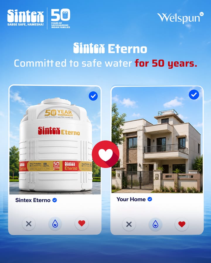 Tanks ka green flag Sintex Eterno Because your home deserves a safety commitment that stands strong for 50 year