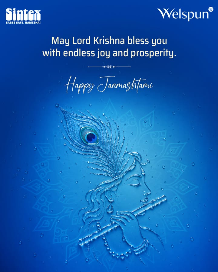 From makhan filled memories to moments that matter most, Sintex wishes you and your family a Janmashtami filled with joy, to...