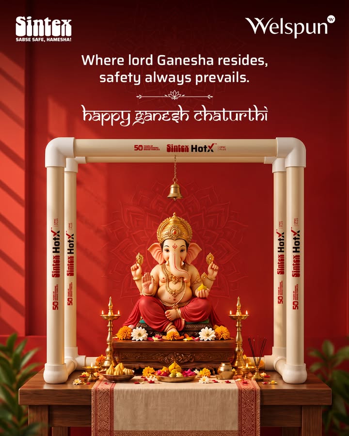 May Lord Ganesha remove every obstacle and bless your home with health, prosperity, and peace