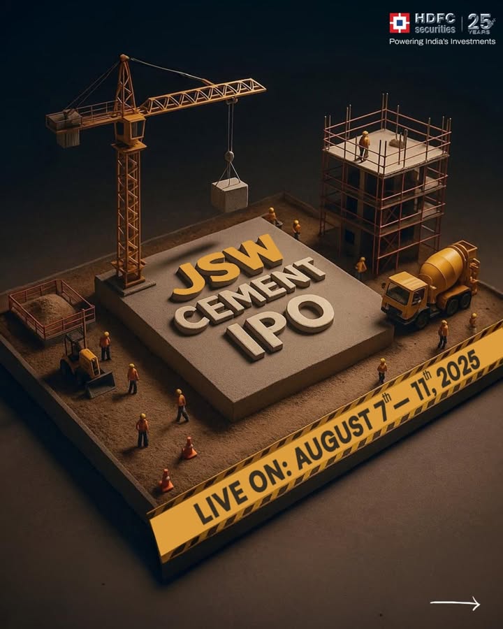  JSW Cement IPO will be out soon A massive 3,600 Cr issue from one of Indias top cement giants just hit the market