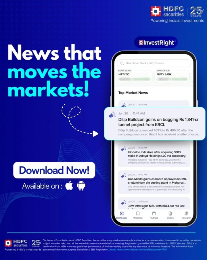 Top market news. Real time updates. All in one app