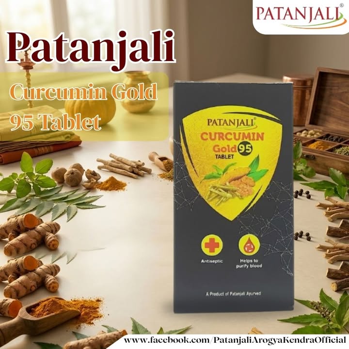Patanjali Curcumin Gold 95 Tablet Note Please consult your doctor before consuming or using any product