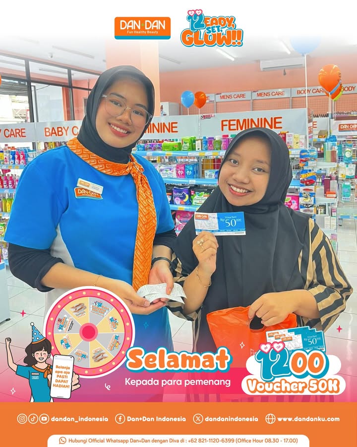 Nambah lagi nih pelanggan setia yang dapet hadiah spesial 12th Anniversary Dan Dan berupa VOUCHER 50k GRATIS Congra...