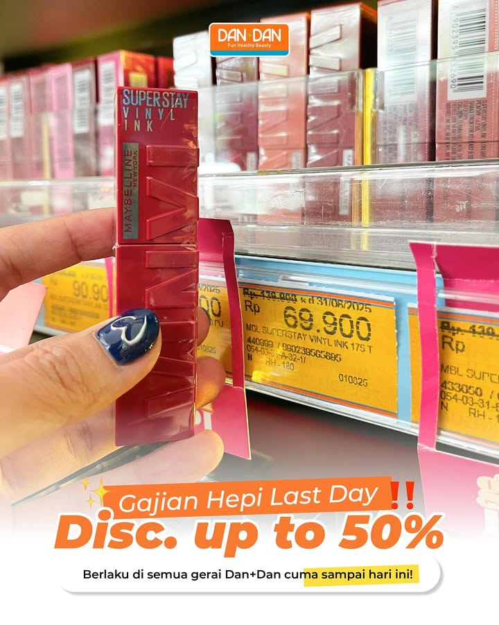 Hari terakhir diskon gede gedean Yuk cek promo Gajian Hepi spesial sambut kemerdekaan DISKON makin merde...