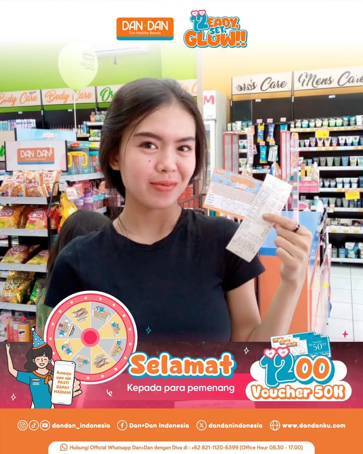 Masih banyak lagi pelanggan setia yang dapet hadiah spesial 12th Anniversary Dan Dan berupa VOUCHER 50k GRATIS Cong...