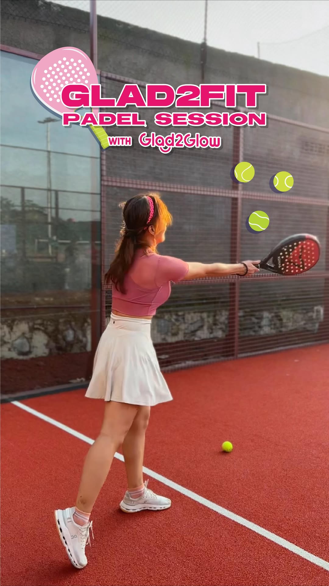 Throwback keseruan Glad2Fit Padel Session bareng glad2glow x Dan Dan di terre