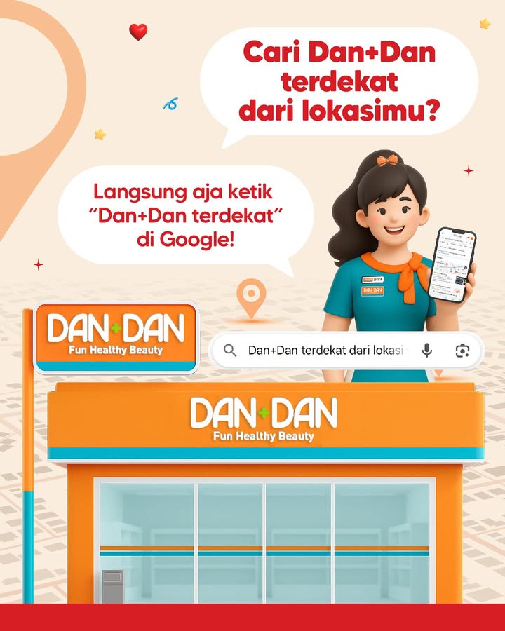 Cari lokasi toko Dan Dan jadi lebih gampang Cukup ketik Dan Dan terdekat di Google, kamu bisa langsung buka Google Ma...
