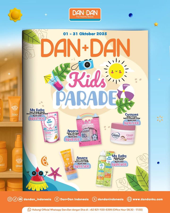 Bulan baru, promonya baru jugaaa dong Yuk manjain diri dengan promo spesial, aktivitas seru, dan banyak FREE GIFT dari Dan Dan Catat ya, promo promo katalognya berlaku sampai 30 September 2025 di seluruh store Dan Dan Bulan baru, promonya baru jugaaa dong Yuk manjain diri dengan promo spesial, aktivitas seru, dan banyak FREE GIFT...