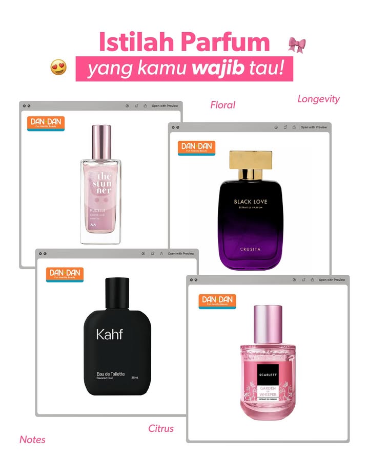 Buat kamu yang suka wewangian, yuk swipe left untuk kenal lebih dalam soal parfum Komen di bawah parfum favorit kamu yang a...