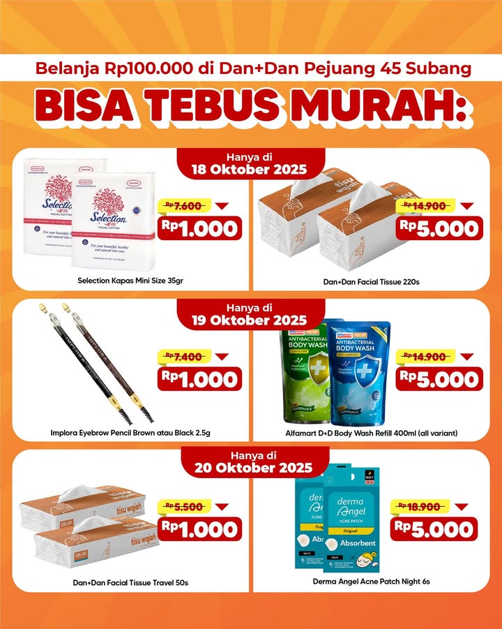 Siap siap kalap belanja di Grand Opening Dan Dan Pejuang 45 Subang Warga sekitar merapat yukkk, banyak hadiah langsung da...