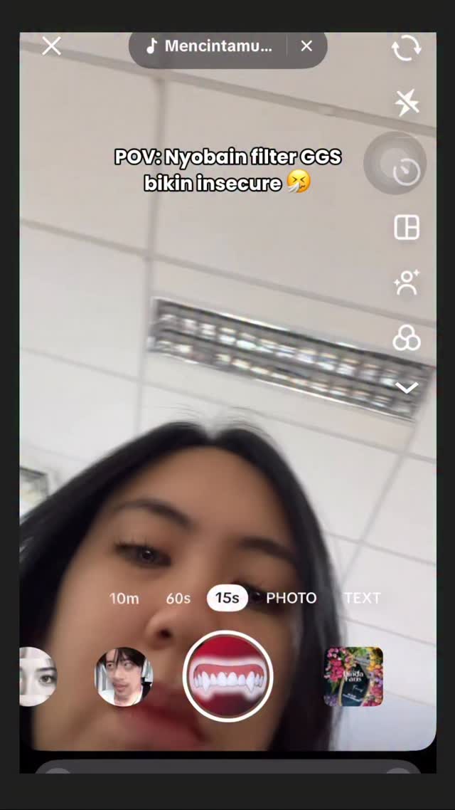 Nyobain filter bikin insecure Semoga kalo rajin gosok gigi pakai Pepsodent yang lagi promo di Dan Dan, gigi kita bisa s...