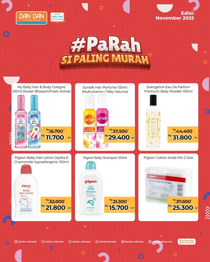  Online Exclusive Yuk kita cek PaRah Si Paling Murah Edisi November Hanya berlaku di Platform Belanja Online Dan Dan...