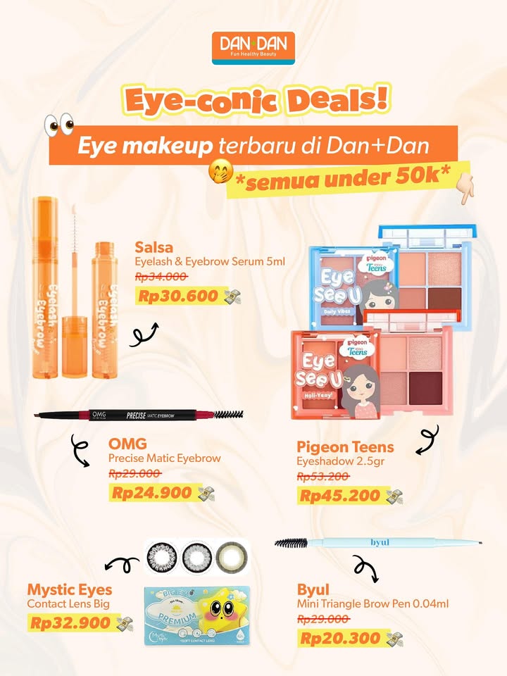 Sini cek produk baru di Dan Dan, semua under 50k aja, dijamin cocok buat kantong tipis di tanggal tua begini Ayoke...