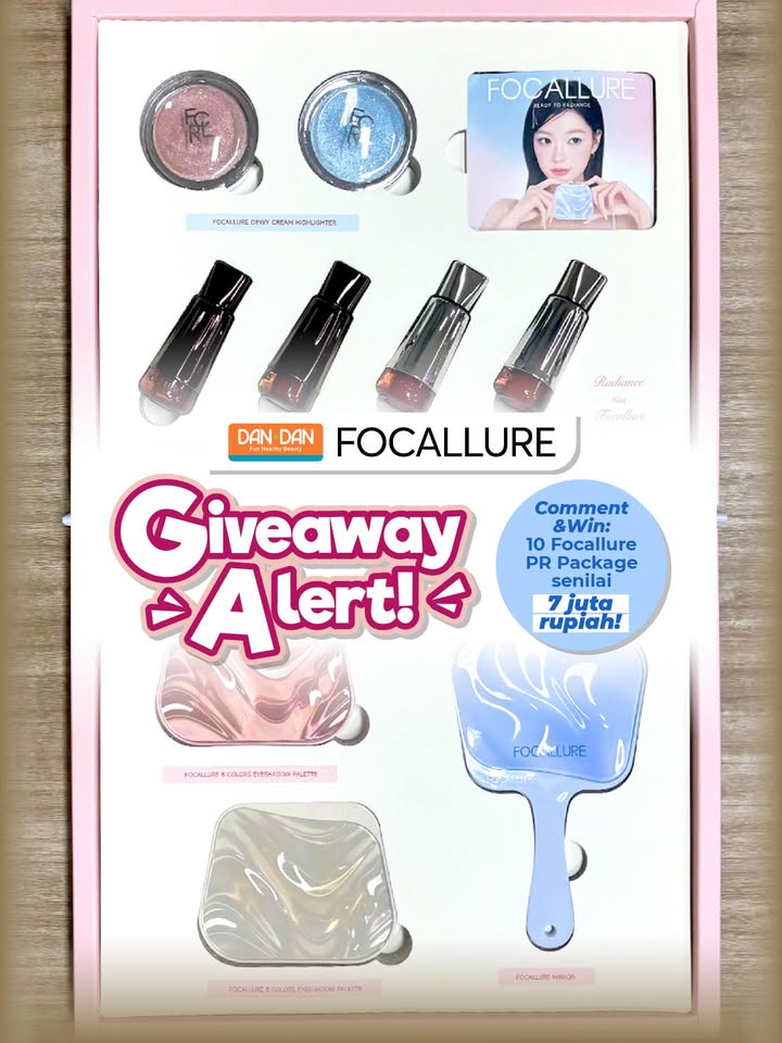 GIVEAWAY ALERT Ada hadiah dari focallurebeautyid senilai 7 juta rupiah GRATIS buat 10 orang beruntung Cara ikuta...