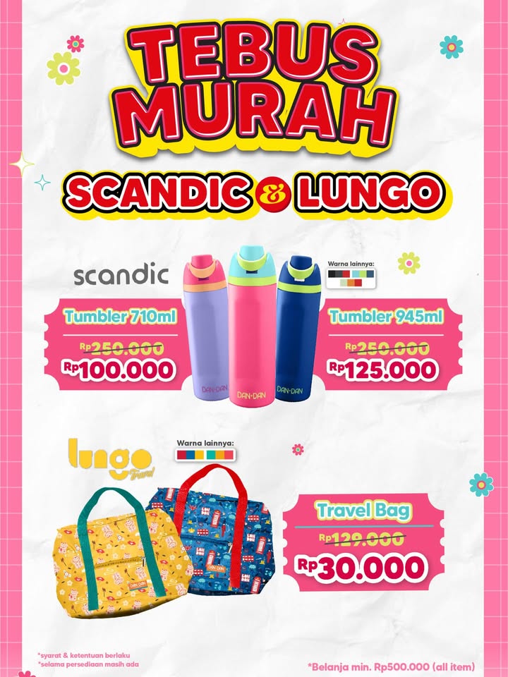 Tumbler tahan panas dingin 8jam cuma 100ribu dan travel bag buat liburan akhir tahun cuma 30ribu Mampir ke Dan...