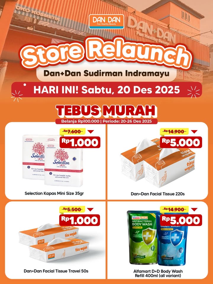 Dan Dan Sudirman Indramayu Relaunch Warga sekitar merapat yuk, banyak hadiah langsung dan aktivitas seru buat kamu yang m...