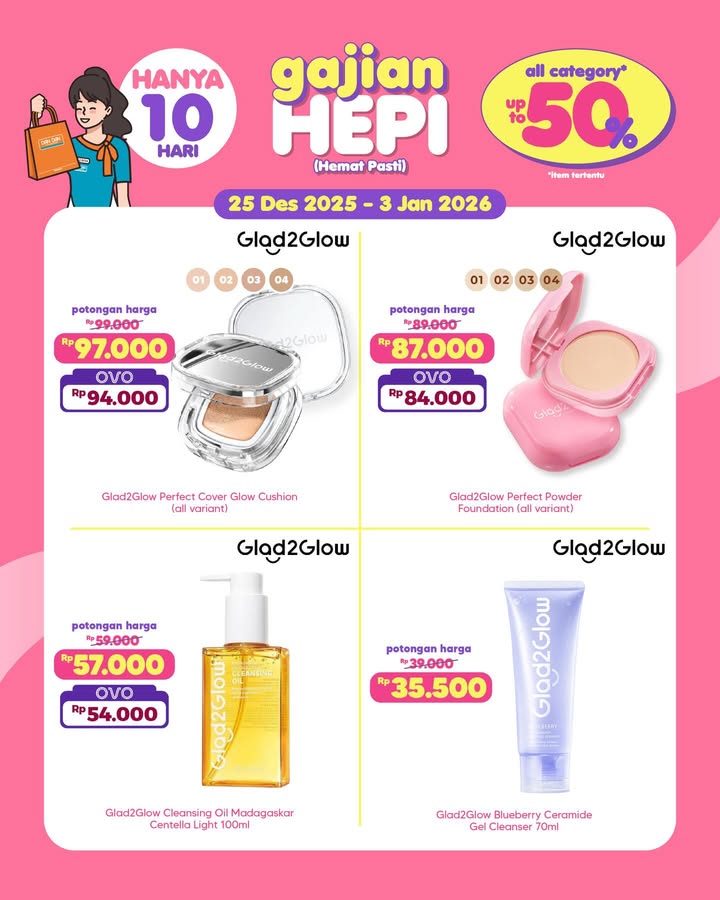 Gajian Hepi Akhir Tahun di Dan Dan Tutup tahun dengan belanja yang bikin senyum Diskon hingga 50 untuk SEMUA KA...