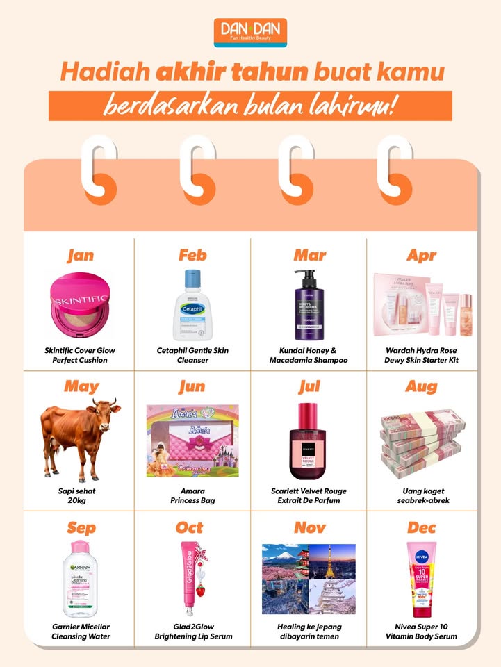 Apa hadiah akhir tahunmu AyokeDanDan DanDanIndonesia