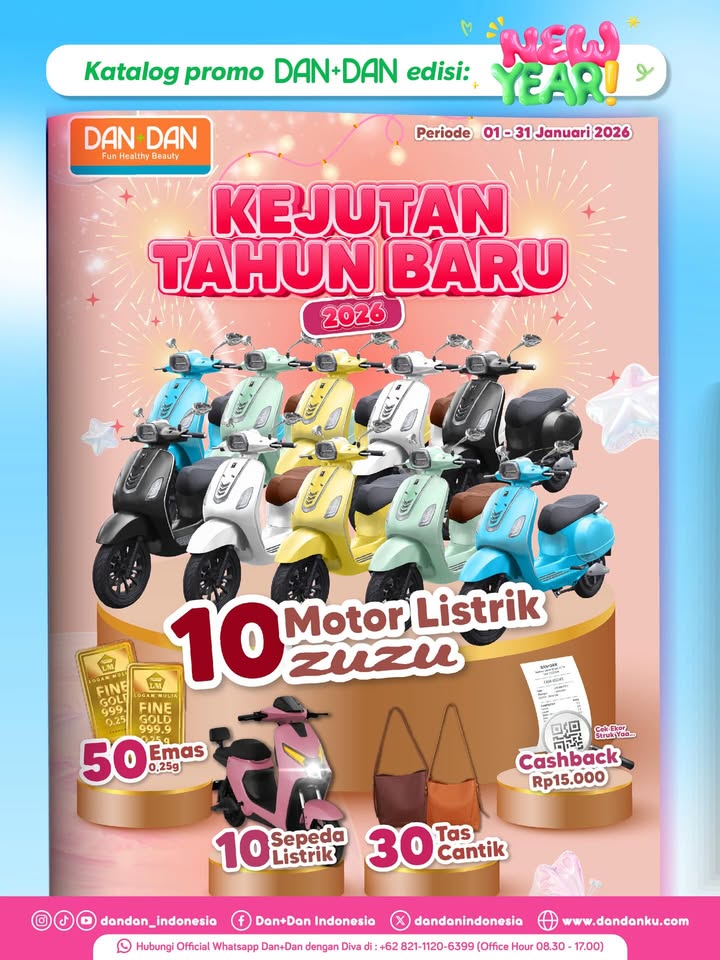 2026 mode ON Promo, event, dan activity seru Dan Dan di tahun baru ini udah bisa kamu cek sekarang Dari belanja he...