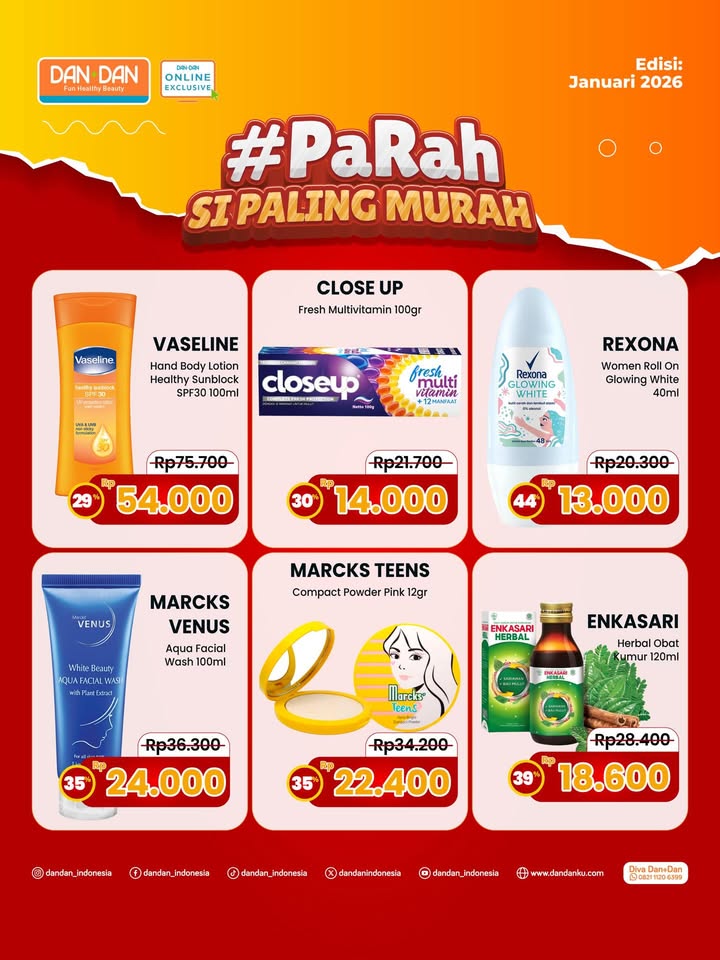  Online Exclusive PaRah si paling murah edisi Januari datang lagi Swipe left untuk cek promo selengkapnya atau klik l...