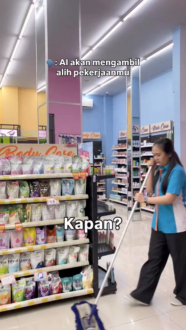 Tolong AI segera ambil alih pekerjaan beberes toko AyokeDanDan DanDanIndonesia