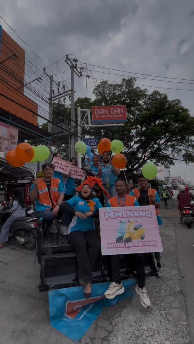 Giliran warga Cilegon yang ketiban rejeki MOTOR LISTRIK GRATIS dari Dan Dan D