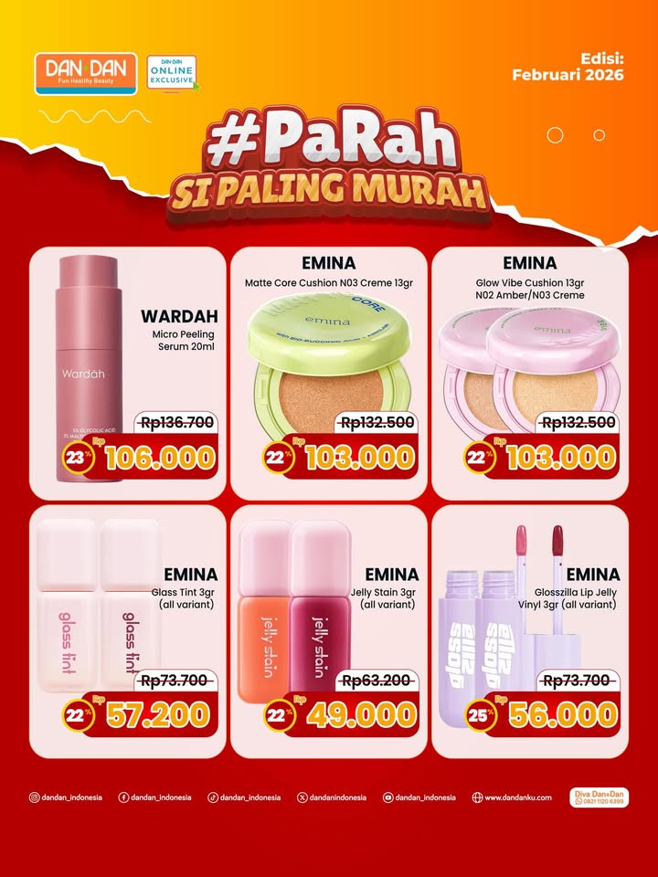  Online Exclusive PaRah si paling murah edisi Februari datang lagi Swipe left untuk cek promo selengkapnya atau klik ...