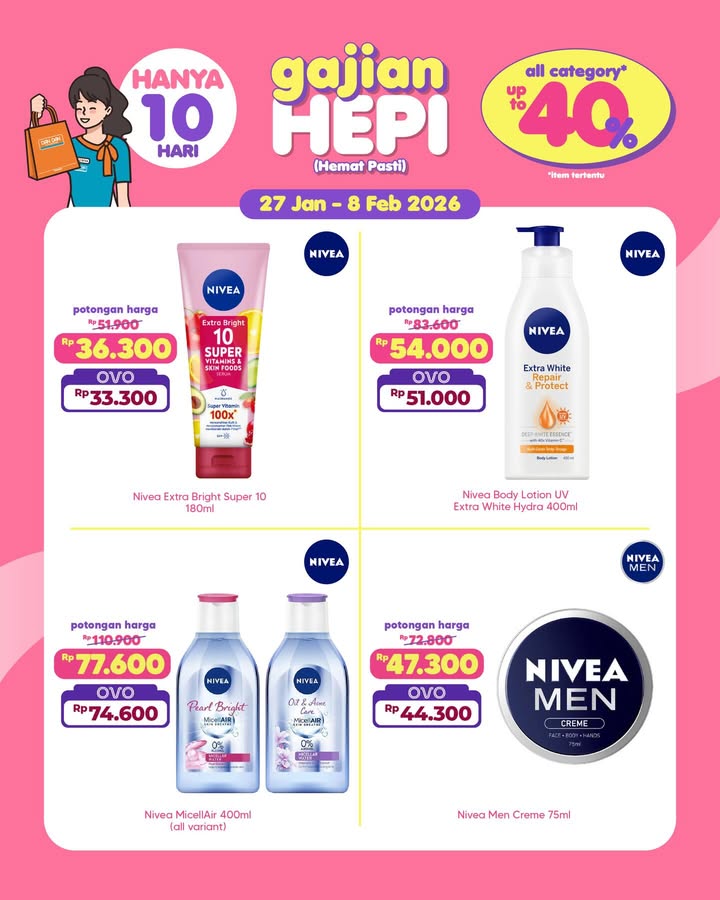 Masih ada kesempatan buat belanja di promo GAJIAN HEPI diskon sampai 40 di seluruh gerai Dan Dan Cusss sekarang ...