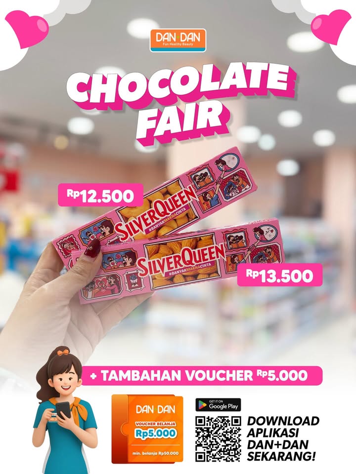 Misi coklat promonya buat si ayang udah siap dibeli nih Diskonnya sampai 35 tambahan potongan voucher 5000 bu...