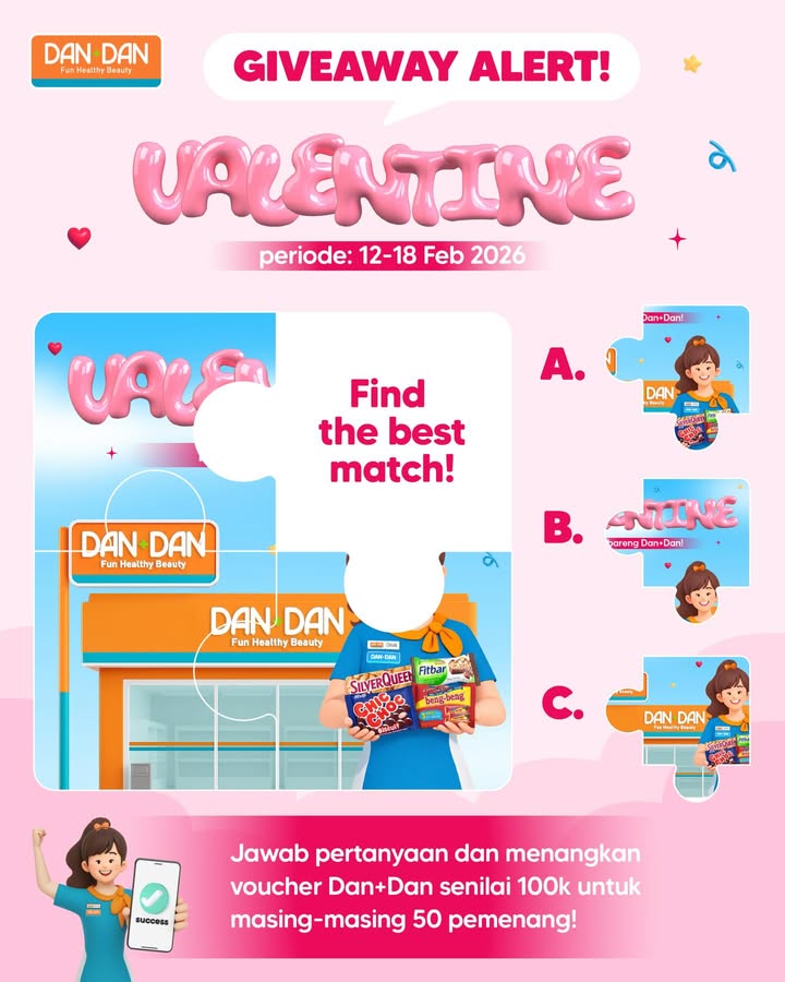  Giveaway Alert Dapetin voucher cuma cuma dari Dan Dan, senilai 100k untuk masing masing 50 pemenang Cara ikutannya 1