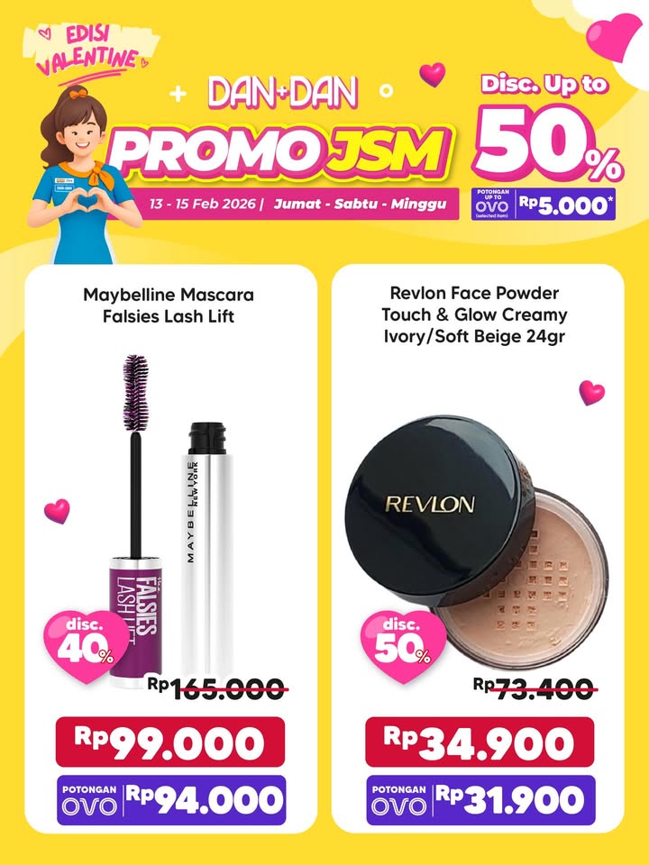 PROMO SPESIAL WEEKEND PENUH CINTA , diskon up to 50 , berlaku di seluruh gerai Dan Dan Jangan nunggu besok ...