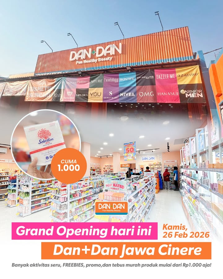 Yuk belanja di Grand Opening Dan Dan hari ini Warga sekitar Jawa Cinere mari merapat, banyak hadiah langsung dan aktivita...