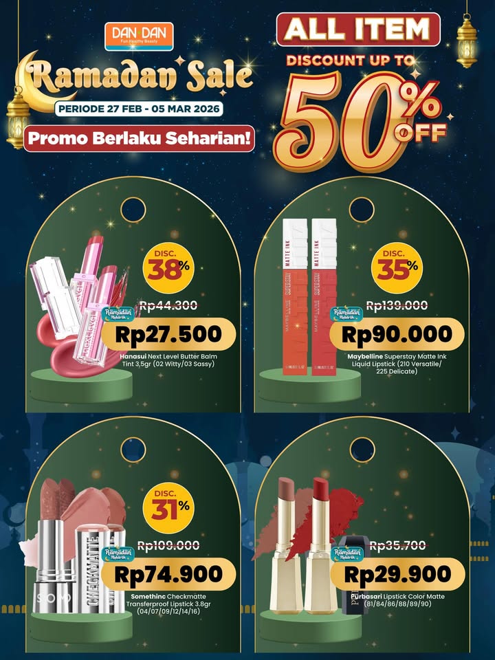 STOP scroll kalau kamu lagi nyari promo spesial Ramadan Diskon sampai 50 yang tadinya cuma berlaku pas jam ngabuburit,...